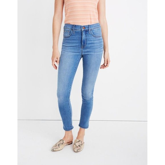 MADEWELL JEANS roadtripper crop light wash iberia super stretch high rise 32 - Picture 3 of 10